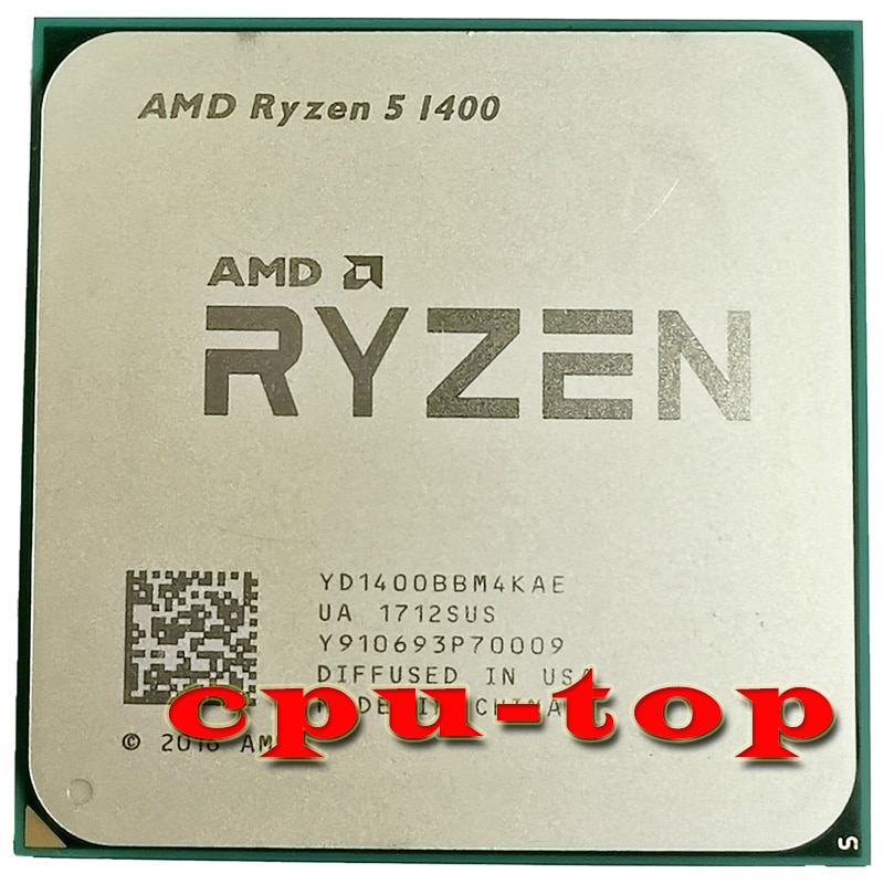 Amd Ryzen 5 1400 R5 1400 3 2ghz Quadcore Cpu Processor Yd1400bbm4kae Socket Am4 No Fan ราคาท ด ท ส ด