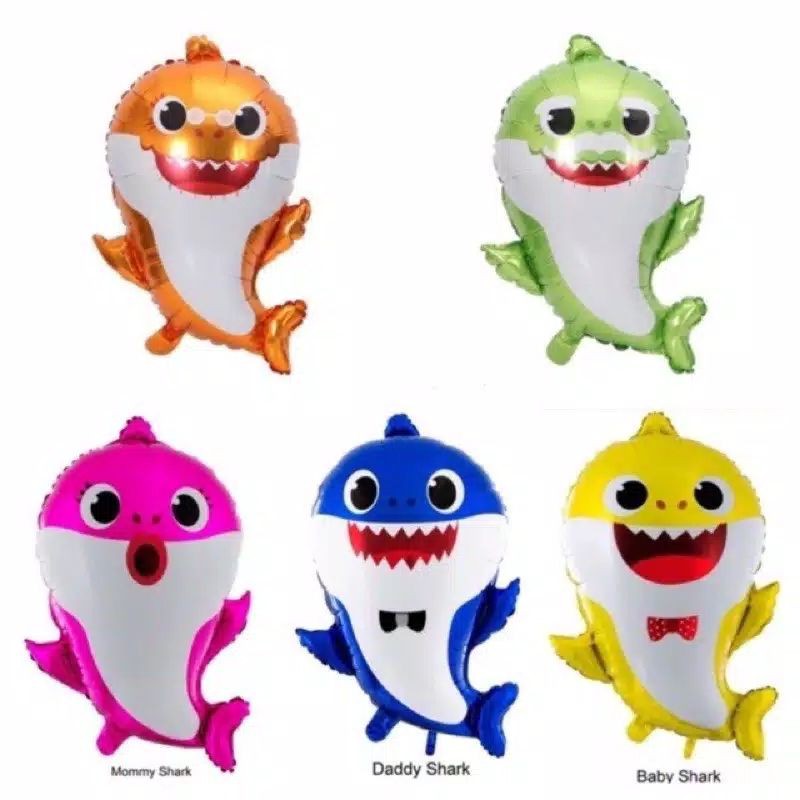 ลูกโป่งตัวละครครอบครัว Baby Shark