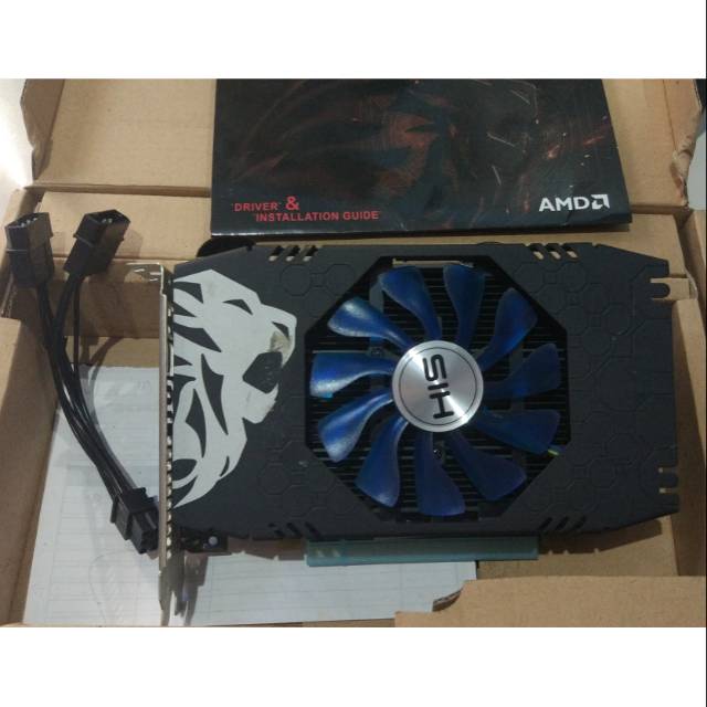 เครื่องเล่นเกม Vga HIS radeon RX 460 2GB RX460 2GB สําหรับเล่นเกมส์
