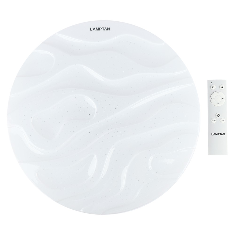 โคมไฟ หลอดไฟ โคมไฟเพดาน ไฟเพดาน LED LAMPTAN MULTI SMART HELIX 24 วัตต์ อะคริลิค MODERN 15" สีขาว