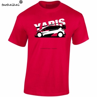 เสื้อยืดผ้าฝ้าย เสื้อยืดลําลอง แขนสั้น คอกลม พิมพ์ลาย Yaris Inspired Toyota Touring Car แฟชั่นฤดูร้อน สําหรับผู้ชาย เหมา