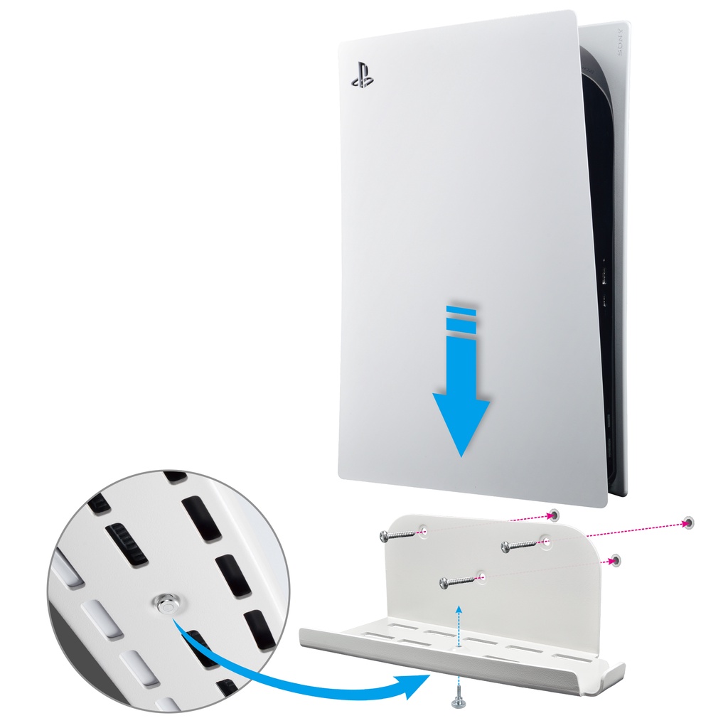 STANATAR Wall Mount for Playstation 5 (PS5) Holder, Wall-Hanging Stable ...
