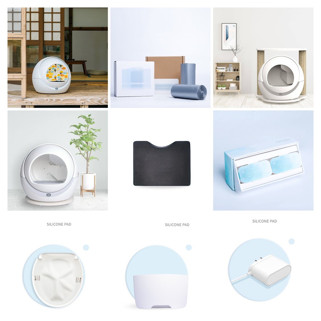 อะไหล่ ถุงขยะ กล่องขยะ ห้องน้ำแมว Petree Automatic Self Cleaning Cat Litter Box ผ้าม่าน ชั้นวาง ที่ด