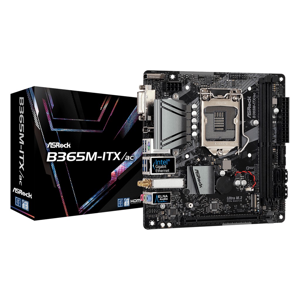 MAINBOARD (เมนบอร์ด) 1151 ASROCK B365M-ITX/AC