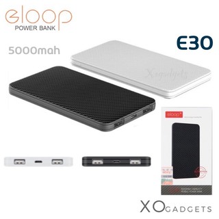 Eloop E30 Powerbank 5000mah (มีโค้ชเช็คได้) แบตสำรอง เพาเวอร์แบงค์ มีมอก.