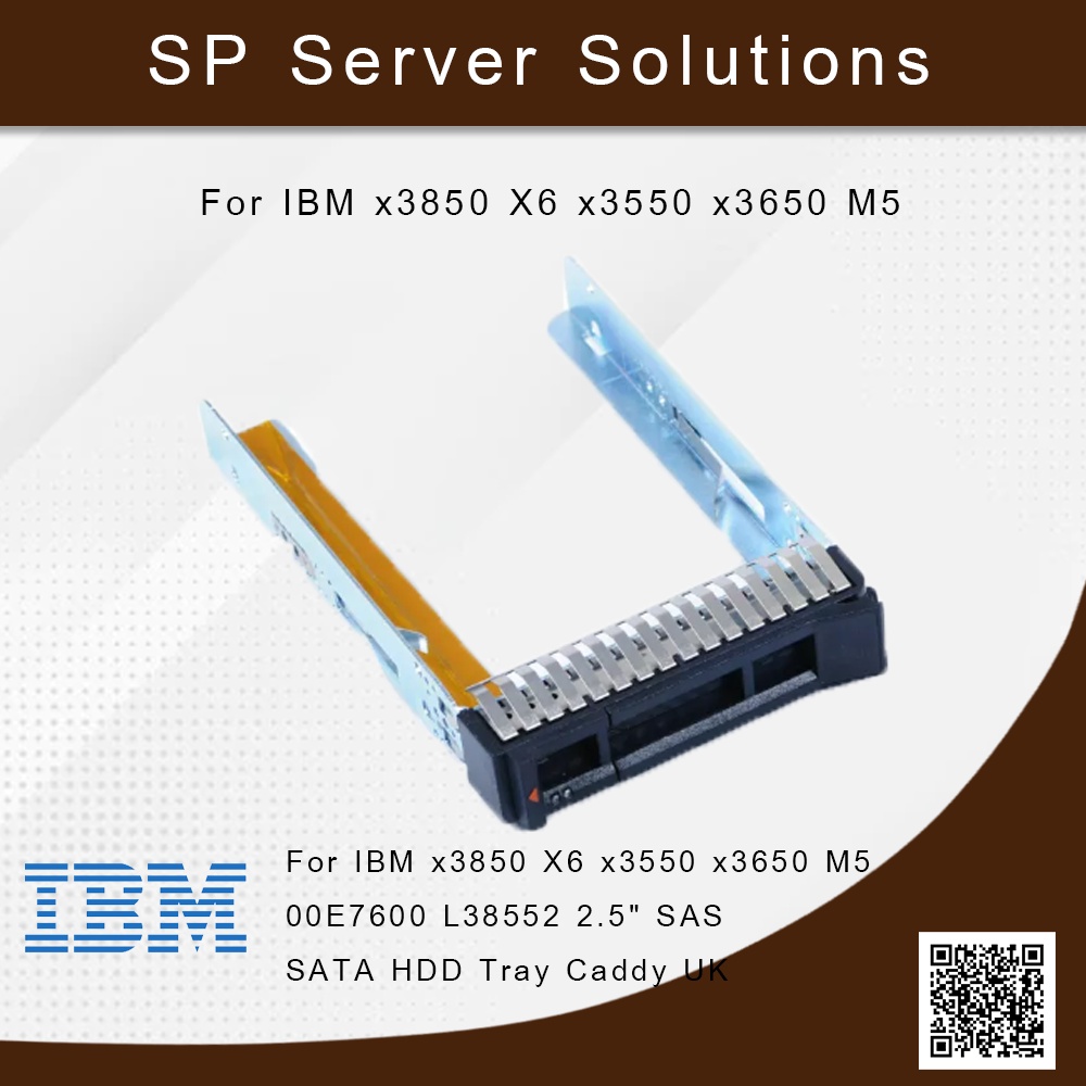 For IBM x3850 X6 x3550 x3650 M5 00E7600 L38552 2.5" SAS SATA HDD Tray Caddy UK Line ID:@372sdhnp