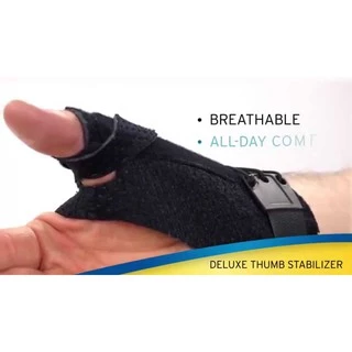 Futuro Deluxe Thumb Stabilizer อุปกรณ์พยุงนิ้วหัวแม่มือ ฟูทูโร่ ปรับกระชับได้ S-M , L-XL(สีดำ)