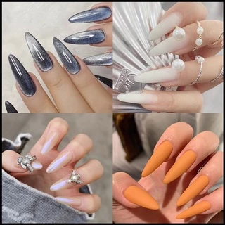 Nail Art Nail Mold Crystal Extension Paperless Retaining Rapid Phototherapy Extension Nail Tablets 60/100 เม็ด Pack