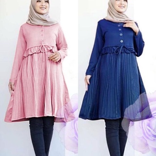 Petricia plisket Tunic เสื้อเบลาส์