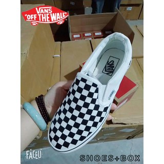 รองเท้า Vans Slip On ตารางหมากรุก (ของแท้) shoes