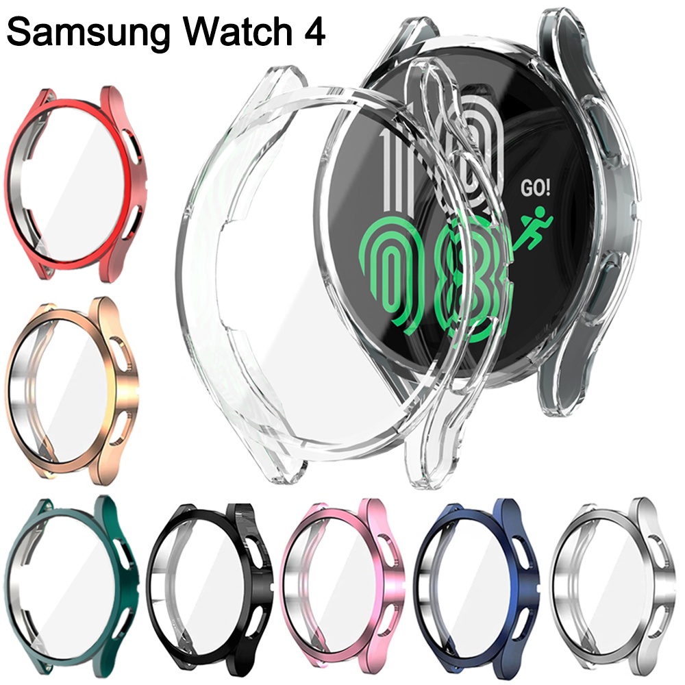 สําหรับ Samsung Galaxy Watch 4 ตัวป้องกันหน้าจอ 40 มม. 44 มม. รอบด้าน TPU ป้องกันรอยขีดข่วน ยืดหยุ่น เคสป้องกันกันชน