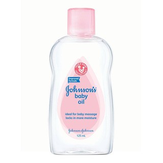 Johnsons Baby Oil เบบี้ออยล์ จอห์นสัน สีชมพู 125 มล.