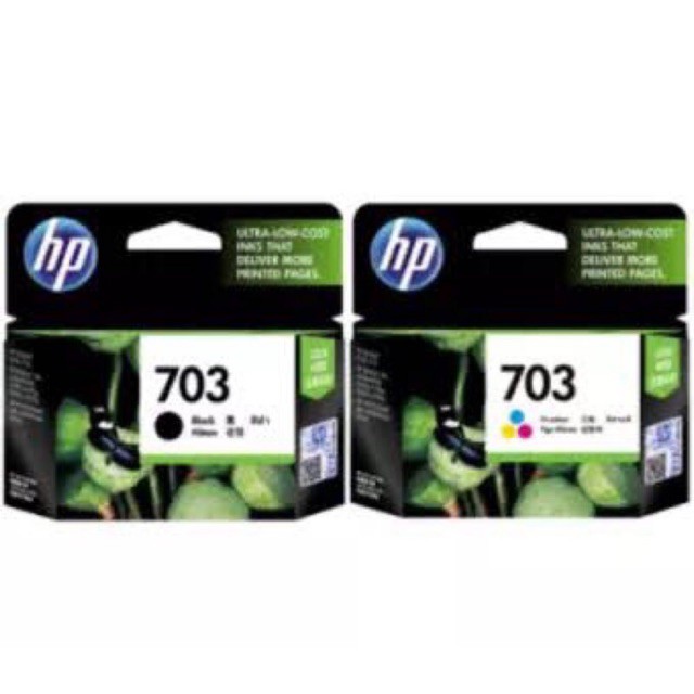 Hp703 ตลับหมึกของแท้ Black Color สำหรับ HP Deskjet Ink Advantage K209A/K109A/Deskjet F735 AIO