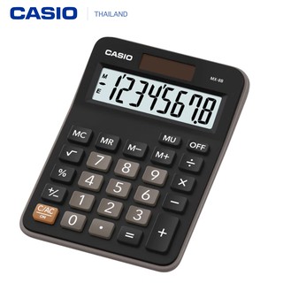 MX-8B เครื่องคิดเลขตั้งโต๊ะ Casio 8 หลัก  สีดำ ขนาดกะทัดรัด ของแท้ 100% เหมาะสำหรับใช้งานทั่วไป