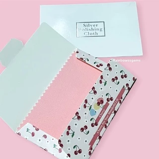 (พร้อมส่ง) Silver Polishing cloth ผ้าเช็ดทำความสะอาด เงิน จิวเวลรี่
