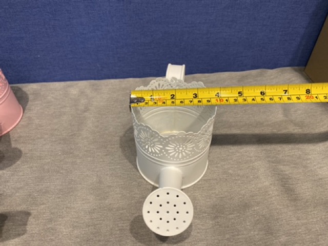 (สินค้าตำหนิ) บัวรดน้ำสังกะสี กระป๋อง ถัง ลายดอกไม้ สีสันสด - รูปที่ 6