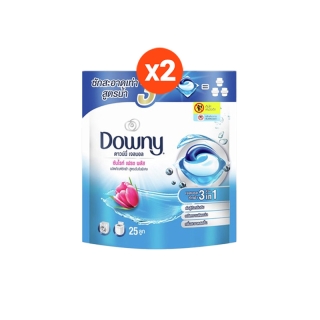 [แพคสุดคุ้ม] Downy ดาวน์นี่ เจลบอลซักผ้า ผลิตภัณฑ์ซักผ้า สูตรเข้มข้น 25 ลูก x2 แพ็ค