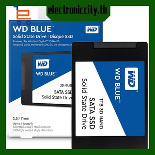 Western Digital Blue โซลิดสเตทไดรฟ์/WD SSD SATA 3D-NAND 2.5” 1TB รับประกัน 3 ปี มีสินค้า