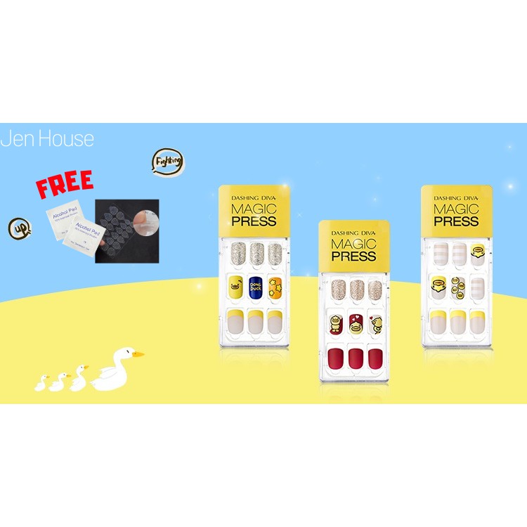 Jen House Korea Nail Sticker - Dashing Diva (Dong Duck) 30 ชิ้น/เซ็ต