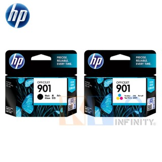 HP 901 Black (CC653AA) + HP 901 Tri-color (CC656AA) Original Ink Cartridge (Black&amp;Color)