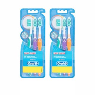 Oral-B แปรงสีฟัน คอมพลีท อีซี่ คลีน มีเดียม (แพ็ค 3 ด้าม x 2)