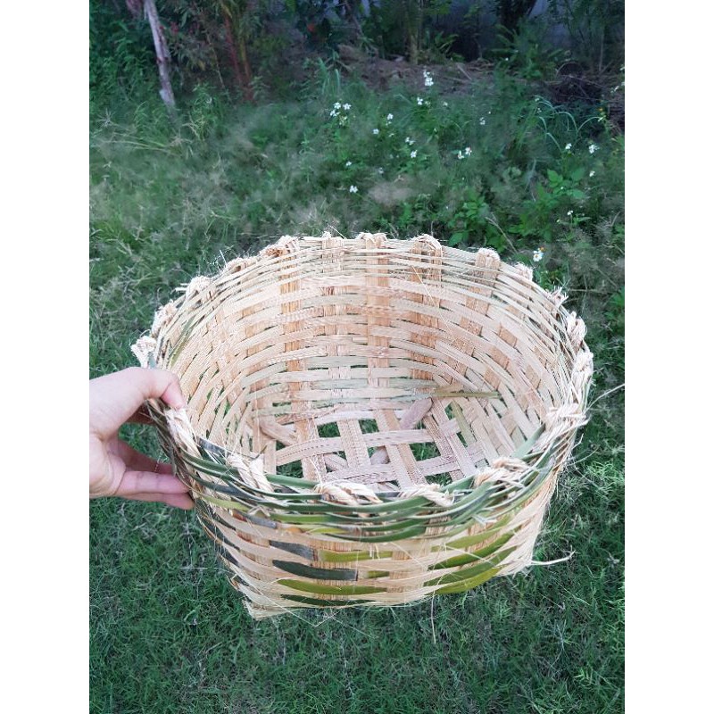 ตะกร้าสานไม้ไผ่ผิว,รังไข่ไก่พันธุ์ ขนาด ก.36 ส.18เซน(พร้อมส่ง) ราคา ถูกที่สุด ดีลบีเคเค รูปภาพหลัก