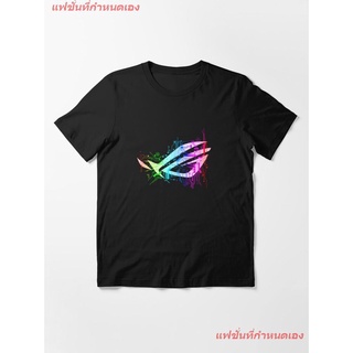 Asus Rog Essential T-Shirt เสื้อยืดแขนสั้น overside เสื้อยืดผู้หญิง เสื้อยืดผู้ชาย เสื้อยืดพิมพ์ลาย เสื้อแฟชั่น