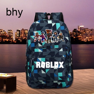 Bhy กระเป๋าเป้สะพายหลัง ลายการ์ตูนอนิเมะ Roblox สําหรับเด็กนักเรียน เด็กผู้ชาย ผู้หญิง กระเป๋าเดินทาง