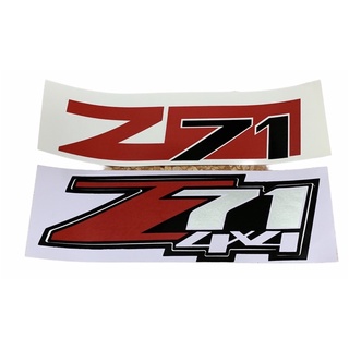 สติ๊กเกอร์ Z 71  Z71 Z 71 4X4 Vinly Red Silver Sticker Decal Chevrolet Colorado UTE  เชฟโลเลต โคโรลาโด