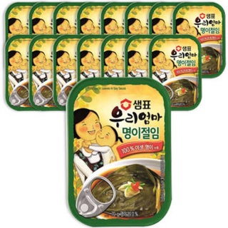 "พร้อมส่ง"ใบงาดองซีอิ้ว Sempio Pickled Perilla Leaves in Soy Sauce 70g/우리엄마 간장깻잎