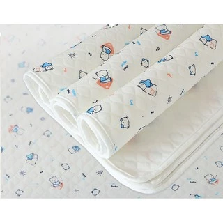 ผ้ารองฉี่ ผ้ายางรองฉี่ 35*45/50*70cm แผ่นรองฉี่เด็ก พิล์มลาย กันน้ำ ผ้า cotton