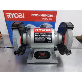 Ryobi หินเจียรตั้งโต๊ะ 6" รุ่น HBG6E