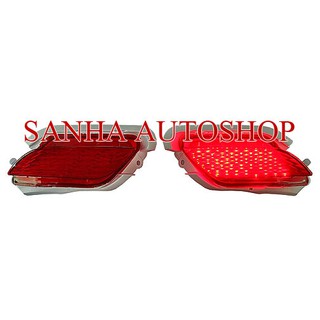 ไฟทับทิมกันชนท้ายมีไฟ Led Toyota Vios ปี 2007,2008,2009,2010,2011,2012