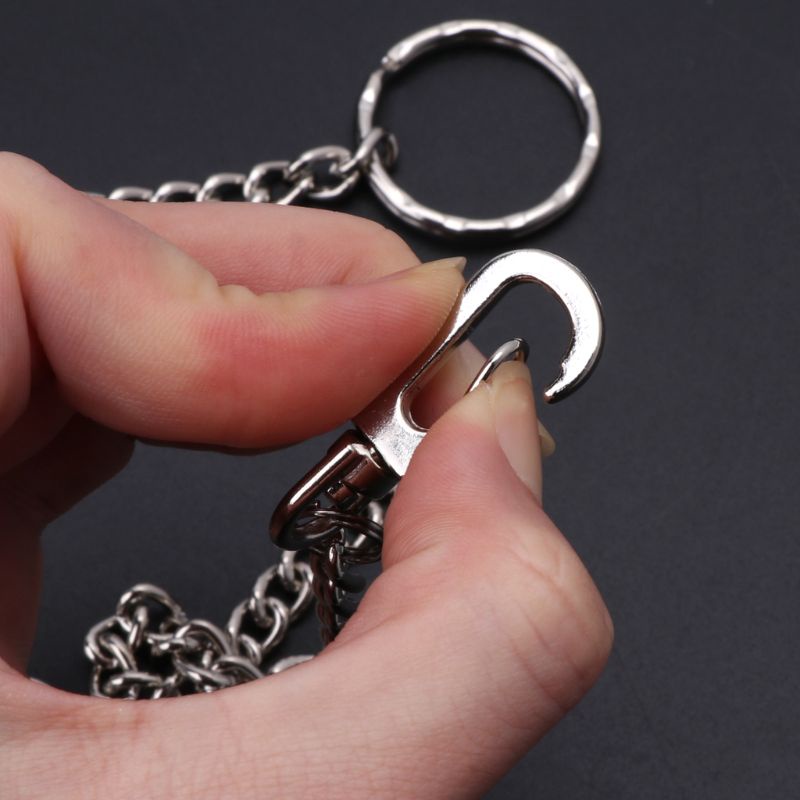 ดาวอังคาร กางเกงยีนส์โซ่เงินกระเป๋าสตางค์โซ่กระเป๋าโซ่เข็มขัดโซ่ฮิปฮอปกางเกงโซ่ - รูปที่ 6