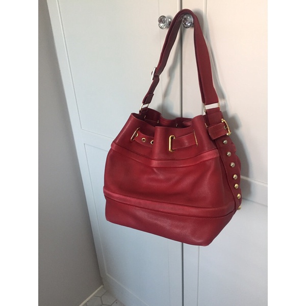 ISAWAN ISS classic bucket bag :red