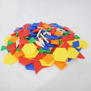 ชุดบล็อกรูปทรงเสริมการเรียนรู้ (Pattern Block)