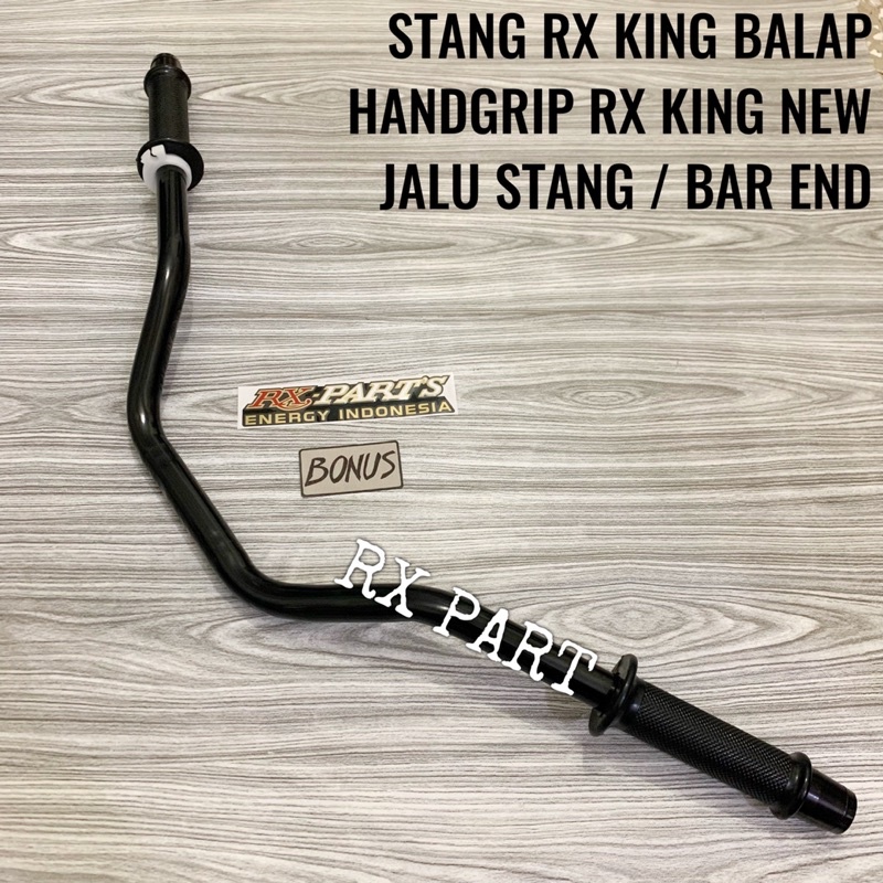 RX KING RX K RXKING RACING HANDLEBAR + ใหม่ RX KING HANDGRIP + BLACK CNC HANDLEBAR STRAIGHT / BLACK 
