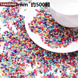 【COD Tangding】ลูกปัดแก้วแฮนด์เมด Diy ขนาด 3 มม . 500 ชิ้น / ชุด