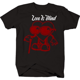 เสื้อยืด พิมพ์ลายกราฟฟิค Love Is Blind สไตล์วินเทจ ฮิปฮอป เหมาะกับของขวัญฮาโลวีนสามารถปรับแต่งได้