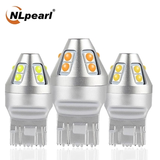 Nlpearl หลอดไฟเบรก T20 7440 W21W W21/5W 7443 Led Canbus 3030SMD 3157 Led T25 3156 P27W P27/7W 2 ชิ้นสําหรับรถยนต์