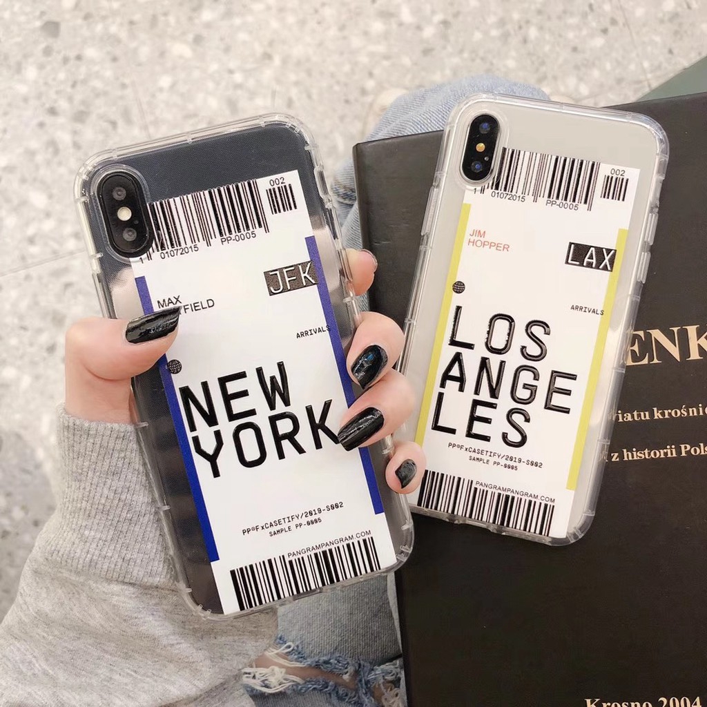 New York The Los Angeles ป้ายแท็ก iphone11 Pro XS Max XR I i 7 Plus