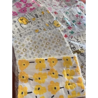 🌟ถุงหูเจาะพลาสติกพิมพ์ลายแฟชั่น (ขยายข้าง) ใส่เสื้อผ้า ใส่ของ ถุงของขวัญ