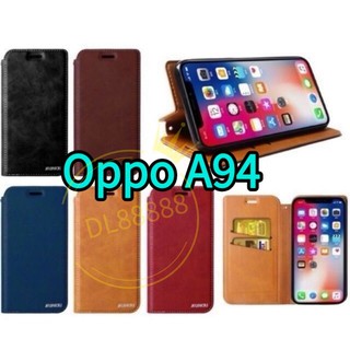 A94 ✨พร้อมส่งใน🇹🇭✨Oppo A94 | OppoA94✨XUNเคสฝา​พับ​ใส่​บัตร​+พร้อม​ล็อค​แม่เหล็ก​ด้วย​