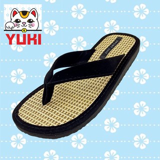 SSS Yuki 37-41 รองเท้าแตะ สไตล์ญี่ปุ่น คิกขุอาโนเนะ ทาสแมว ห้ามพลาด เบาใส่สบาย (ดำ)