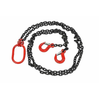 Chain โซ่ยกของตะขอสับ 2ขา ขนาด 10mm ยาว 2m 2tonโซ่ ตะขอยกของ อุปกรณ์ช่วยยกของ โซ๋หิ้วของ โซ่ยกของหนัก ST0522-1