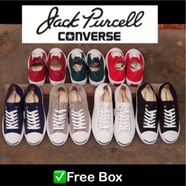 🔥[ลดวันเดียวแท้100%] Converse jack คอนเวิร์ส แจ๊ค (FREE BOX)