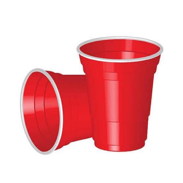 American Red Cup แก้วพลาสติกสีแดง สีเหลือง สีน้ำเงิน 16 ออนซ์