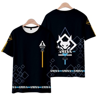 [S-5XL] ใหม่ เสื้อยืดลําลอง แขนสั้น พิมพ์ลายอนิเมะ Arknights AMIYA PHANTOM SILVERASH 3D ทรงหลวม สไตล์ญี่ปุ่น แฟชั่นสําหร