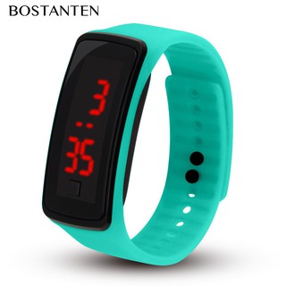 【Bostanten Official】นาฬิกาข้อมือ ดิจิทัล หน้าจอ LED สำหรับผู้ชาย