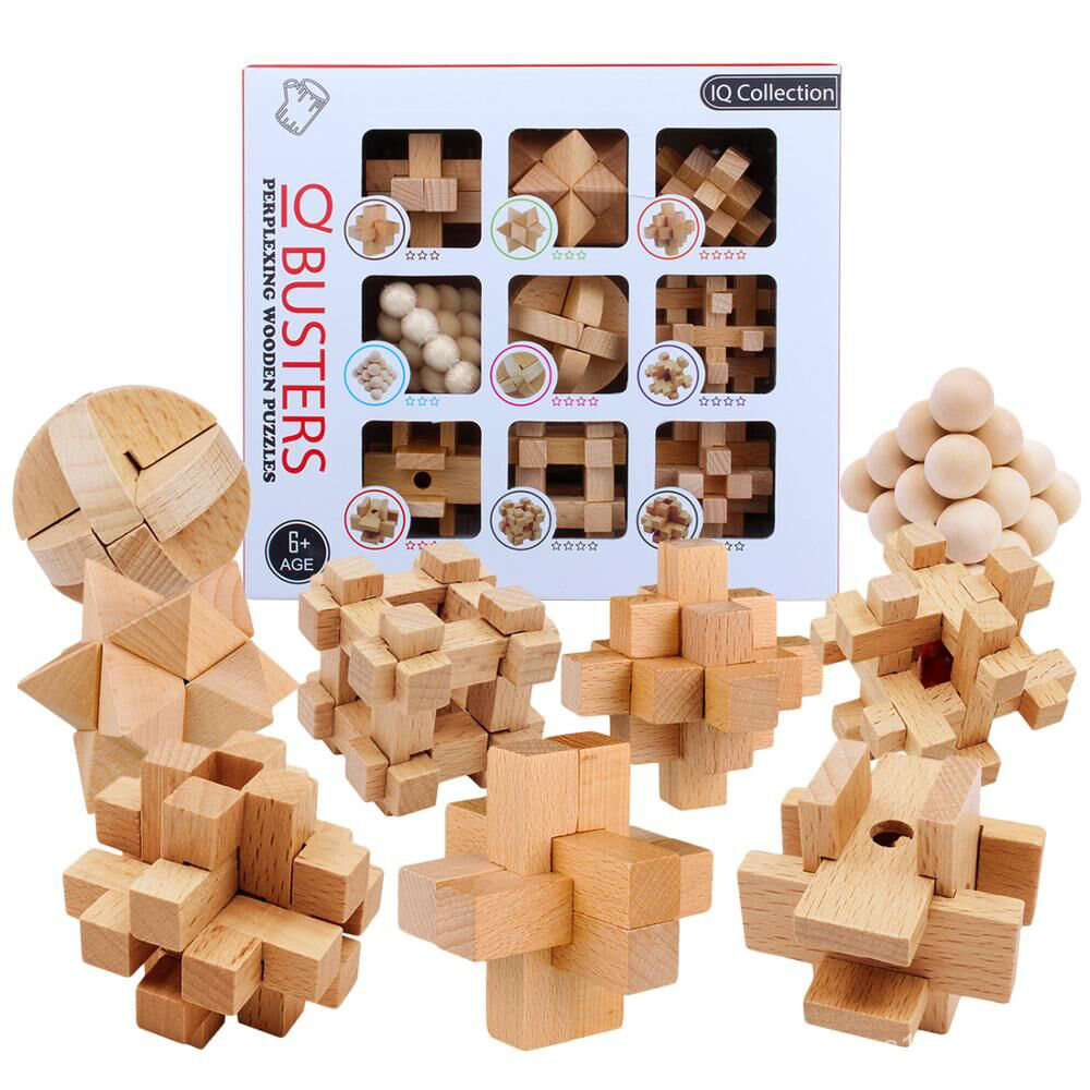 wooden toy burr puzzle